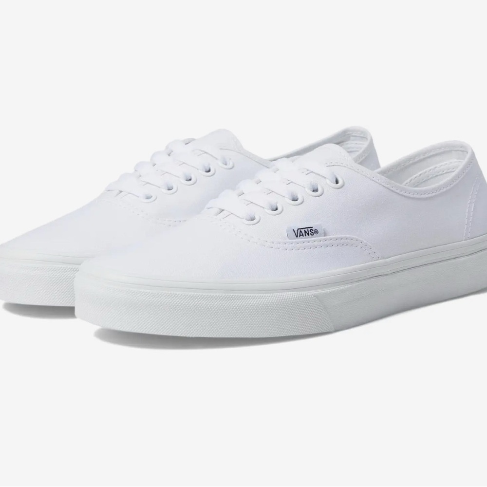 Vans Classic White Lace-Up Sneakers